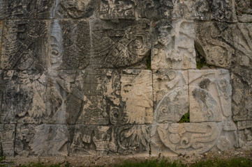 Chichén Itzá mayan ruins in Yucatán, México. New7Wonders of the World.                               