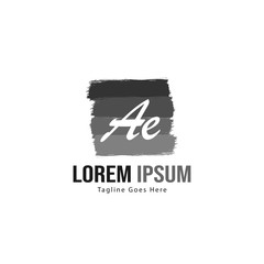 AE Letter Logo Design. Creative Modern AE Letters Icon Illustration