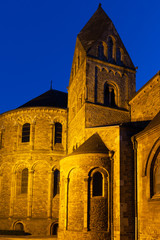 The Basilica of Our Lady  is a Romanesque church in the historic center of Maastricht first built within the roman settlement in the 5th century. The church is dedicated to Our Lady of the Assumption