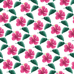 flowers leaves foliage decoration background