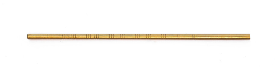 golden magic stick on white background