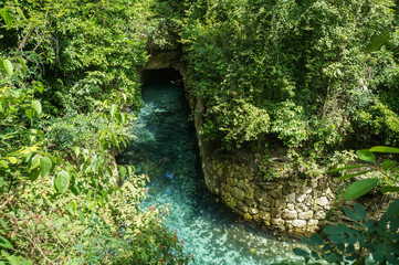 Paradise river in Cancun, Quintana Roo, Mexico     