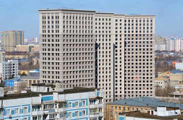 Buildings of the new residential complex in Moscow