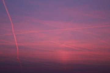 sky with clouds and sun