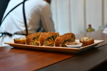 alimento,sushi,vegano,cena,comida