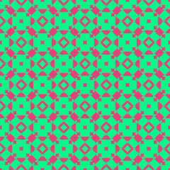 Beauty spring simple pattern with green and pink ornament