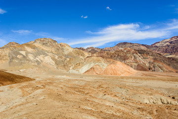 Beautiful mountains of Artist's Palette in Death Valley National Park, California, USA. 