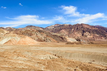 Beautiful mountains of Artist's Palette in Death Valley National Park, California, USA.