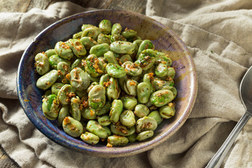 Homemade Garlic Sauteed Fava Beans