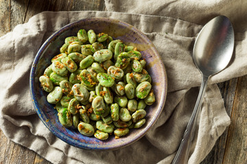 Homemade Garlic Sauteed Fava Beans