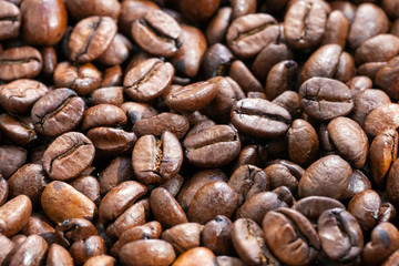 Roasted coffee bean, coffee from Brazil.