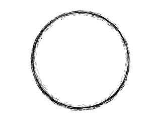 Grunge brush circle.Grunge oval shape.Grunge marking element made for your project.