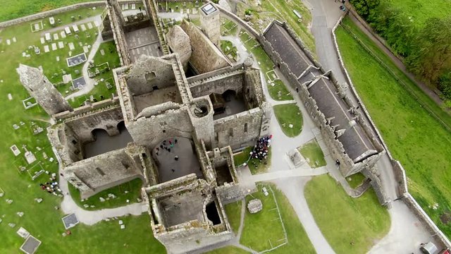 Rock of Cashel in Ireland from above - travel photography