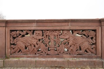 Verzierung der Lessingbrücke in Berlin