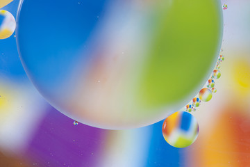 mixing water and oil backgroud, macro abstraction