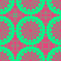 Floral beauty sprig pattern with pink and green color