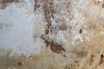 Old Weathered White Painted House of The Mud Wall