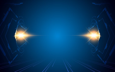 abstract  background sci fi tech concept frame template design