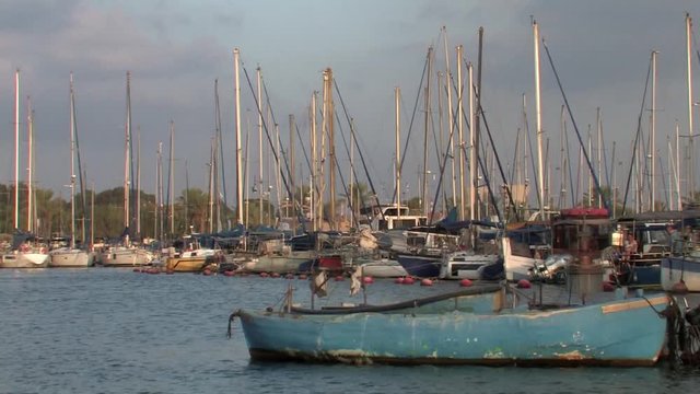 Kishon River Marina   Sailing shot from Kishon River Marina Israel
