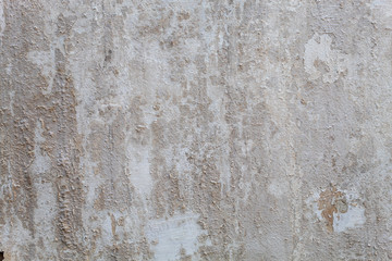 Old Weathered White Painted Concrete Wall Texture