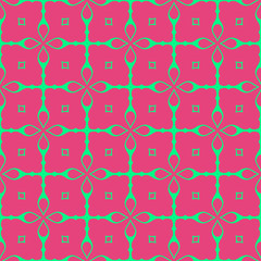Floral beauty sprig pattern with pink and green color