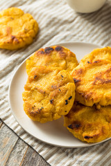 Homemade Corn Meal Arepas