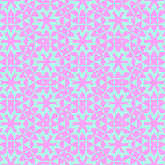 Blue and pink pastel happy fabric pattern