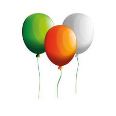 ireland flag balloons helium floating