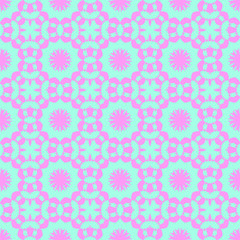 Blue and pink pastel happy fabric pattern