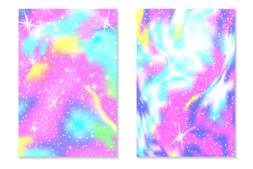 Rainbow mermaid background. Unicorn pattern.
