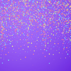 Festive confetti. Celebration stars. 