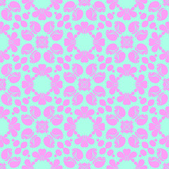Pink and blue simple pattern with geometric form