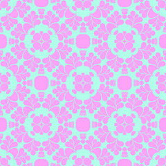 Pink and blue simple pattern with geometric form
