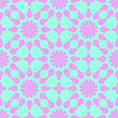 Pink and blue simple pattern with geometric form