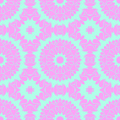 Pink and blue simple pattern with geometric form