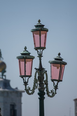 Fototapeta na wymiar Lantern,lamppost in Venice, Italia,march, 2019