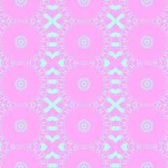 Pink and blue simple pattern with geometric form