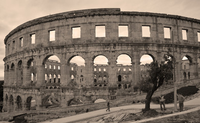 The Pula Arena is the famous Roman amphitheater in Pula, Istria, Croatia, Europe. It was...