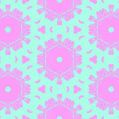 Pink and blue pattern with beautiful form