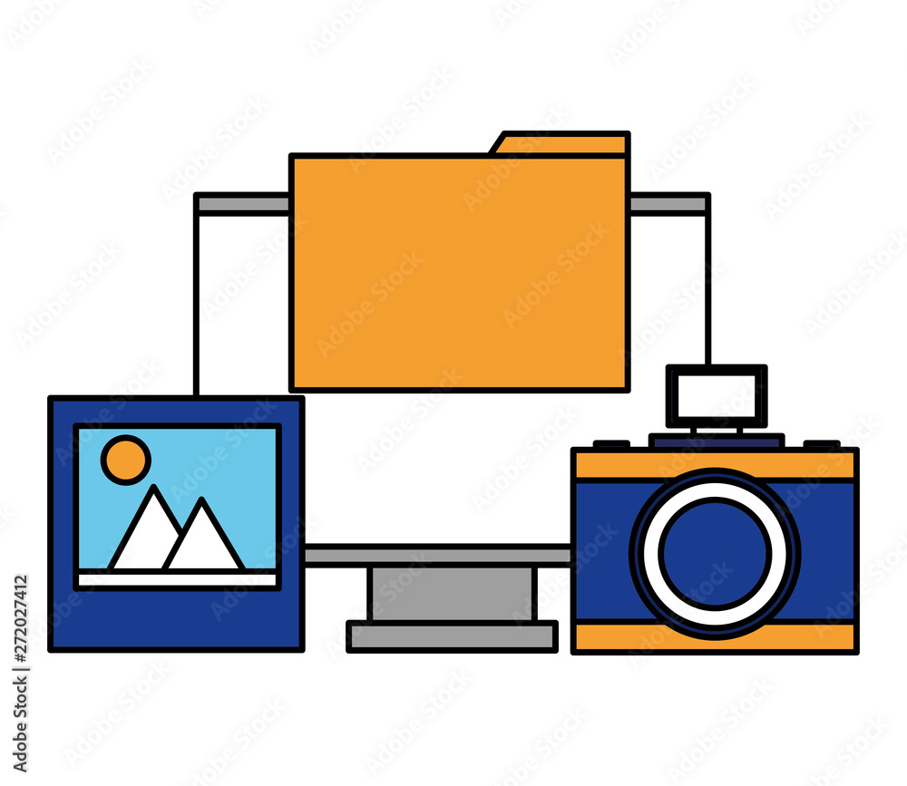 Poster computer camera photo folder file