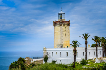 Panoramic View of Lighthouse  Cap Spartel, Tangier City, Morocco