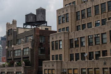 Hell's Kitchen rooftops vista, Manhattan, New York City