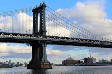Fototapeta na wymiar Bridges in New York and Brooklyn