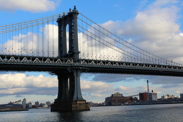Obraz premium Bridges in New York and Brooklyn