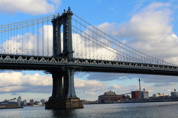 Obraz premium Bridges in New York and Brooklyn