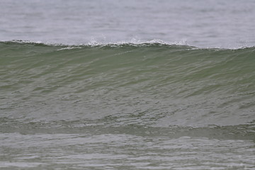 Ocean wave crashing on the beach
