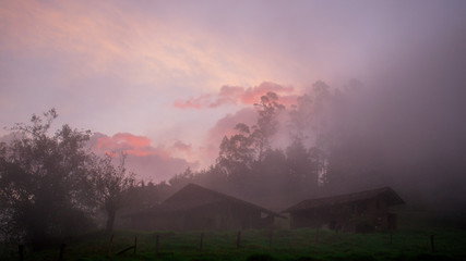Atardecer en Cochan San Miguel de Pallaquez Cajamarca Per&uacute;