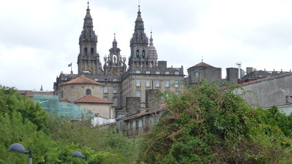 Obraz premium Santiago de Compostela. Sacred city in Galicia . Camino de Santiago.Spain