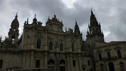 Fototapeta na wymiar Santiago de Compostela. Sacred city in Galicia . Camino de Santiago.Spain