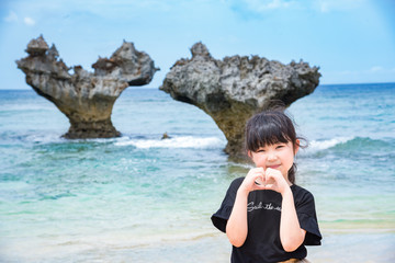 沖縄　古宇利島　ハートロック